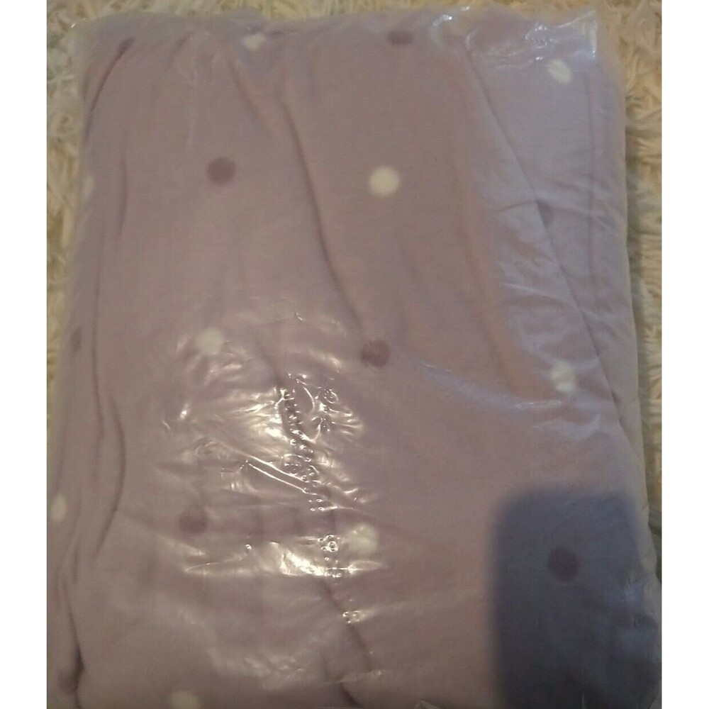 Charter Club Women's Cozy Fleece Pajama Set Purple Dots Size 2XL - Picture 3 of 3